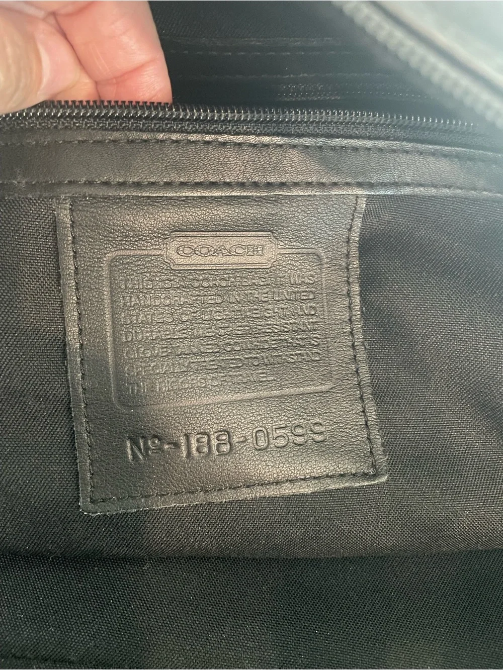 Coach Black Leather Duffel Bag with Gold Hardware
